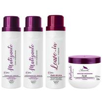 Kit Matizante Shampoo, Cond, Mascara E Leave-in Aramath