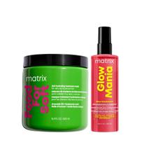 Kit Matrix Food For Soft Masc 500ml + Glow Mania Leave-in 250ml