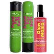 Kit Matrix Shampoo + Condicionador Food For Soft + Leave-in Glow Mania
