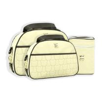 Kit Mave Baby 4 Pçs Sacola Frasqueira Trocador Porta Mamadeira