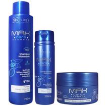 Kit Max Care Hydrate 1 Shampoo 750ml 1 Condicionador 250ml 1 Máscara 240ml Voga Kit Max Care Hydrate 1 Shampoo 750ml 1 Condicionador 250ml 1 Máscara 240ml Voga