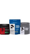 Kit max titanium completo whey 100% + creatina monohidratada + hórus 300gr