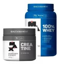 Kit Max Titanium Whey 100% Protein 900g + Creatina 100% Pura Monohidratada 300g