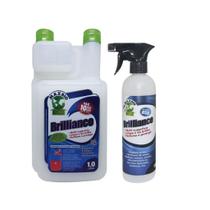 Kit Maxbio Brilliance Limpa Vidros, Espelhos, MDF e Inox Faz 10 Frascos Spray + Dosador Aroma Incrível e Proteção