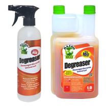 Kit Maxbio Degreaser Superconcentrado 1L Faz 10 Frascos + Spray Dosador Desengordura Fogões, Churrasqueiras