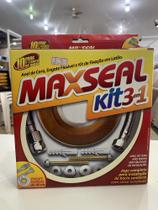 Kit Maxseal anel de cera, engate flexível e fixação em latão