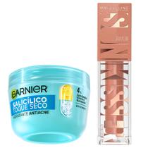 Kit Maybelline + Garnier - Blush Líquido Sunkisser 08 Shades + Hidratante Facial