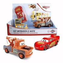 Kit Mcqueen E Mate Carros Com 10 Acessórios Toyng 31481