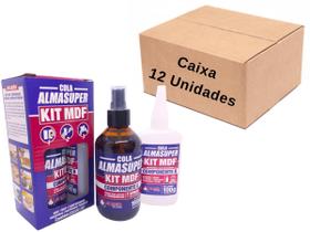 Kit MDF Cola Instantânea 100g Almasuper + Primer Acelerador - 12 Kits