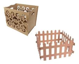 Kit Mdf Festa Caixa Presente Arabesco E Cerquinha Kit Mdf Festa Caixa Presente Arabesco E Cerquinha