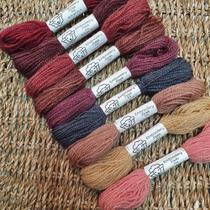 Kit Meadas para Bordar 100% Lã - Pau Brasil - 9 Cores