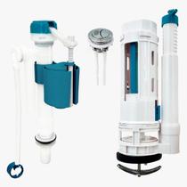Kit Mecanismo De Descarga Para Caixa Acoplada Monobloco Dual Flush Smart Depot Com Botão Acionamento Descarga Superior Duplo