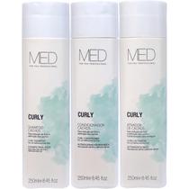 Kit Med Curly - Shampoo, Condicionador e Ativador de Cachos