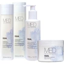 Kit Med Equal - Shampoo, Condicionador, Máscara e Leave-in