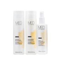 Kit Med For You Amino Shampoo Condicionador e Leave in