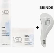 Kit Med For You Equal shampoo 250ml e máscara 200gr + Escova Exclusiva Kit Med For You Equal shampoo 250ml e máscara 200gr + Escova Exclusiva
