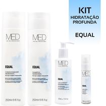 Kit Med For You Equal Tratamento Completo Hidratação Capilar Kit Med For You Equal Tratamento Completo Hidratação Capilar