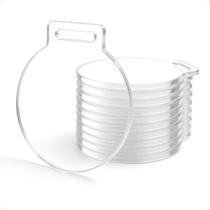 Kit Medalhas Redondas Acrílico Cristal 5cm 2mm Premiação Campeonato 30 50 100 Unidades