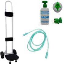 Kit Medic Carrinho Oxigenio Frasco Umificador Extensao Oxige.