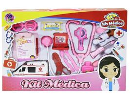 Kit Médica Brinquedo Infantil Rosa - 99 Toys Kit Médica Brinquedo Infantil Rosa - 99 Toys