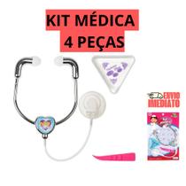 Kit Médica de Brinquedo com 4 Peças Brinquedo Educativo para Faz de Conta Kit Médica de Brinquedo com 4 Peças Brinquedo Educativo para Faz de Conta