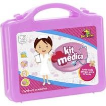 Kit Médica Infantil Maleta Com 11 Acessórios Rosa- Art Brink