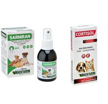 Kit medicamento anti-inflamatório dermatites em cães e gatos - BIOFARM