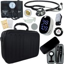 Kit Medicina Aparelho Pressao Estetoscopio Completo