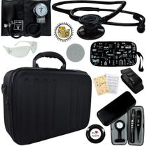 Kit Medicina Aparelho Pressao Estetoscopio Completo