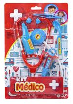 Kit Medico 5 peça Infantil Seringa Pinça Termômetro Original - 123Útil
