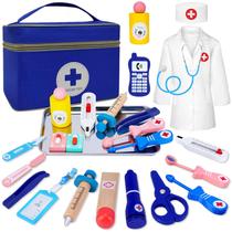 Kit médico COSILY para crianças de 3 a 5 anos com bolsa médica e acessórios.