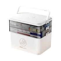 Kit Médico De Primeiros Socorros Portátil De Grande Capacidade Caixa De Medicamentos De Emergência