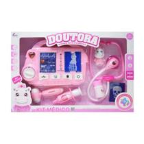 Kit Medico Doutor Com Raio X Luz e Som Rosa Fenix Kit Medico Doutor Com Raio X Luz e Som Rosa Fenix