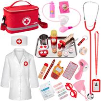 Kit médico EFO SHM Kids com bolsa de armazenamento médico e estetoscópio Kit médico EFO SHM Kids com bolsa de armazenamento médico e estetoscópio