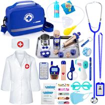 Kit médico EFO SHM para crianças de 3 a 5 anos com estetoscópio de 35 unidades Kit médico EFO SHM para crianças de 3 a 5 anos com estetoscópio de 35 unidades