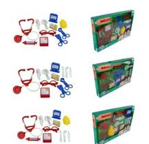 Kit Médico Infantil 12 Peças Mini Doutor Brinquedo Instrui