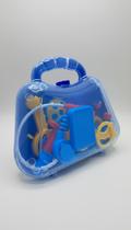 Kit Médico Infantil 8 Peças Maleta Azul Kit Médico Infantil 8 Peças Maleta Azul