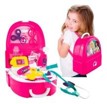 Kit Médico Infantil Barbie Doutora Mochila Médica Fun