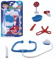 Kit Medico Infantil com Estetoscópio e muitos outros Acessórios