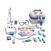 Kit Médico Infantil De Brinquedo Com Estetoscópio, Seringa E Ferramentas De Dentista, Presente