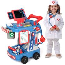 Kit Médico Infantil Liberry (3 a 5 anos) - com Carrinho e Fantasia