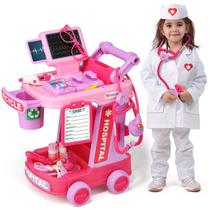 Kit Médico Infantil Liberry (3 a 5 anos) - com Carrinho e Fantasia