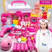 Kit Médico Infantil para Brincar - Conjunto de Dentista e Médico - Brinquedo Educativo para Meninos e Meninas