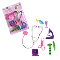 Kit Médico Pequena Doutoura Brinquedo Faz de Conta Menina