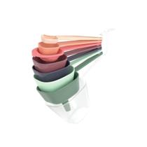 Kit Medidor 9 peças para Receitas de Cozinha Funil Separador de Gema Xícara e Colher Medidora Plasútil