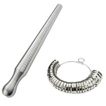 Kit Medidor de Anéis e Medidor de Dedos (Metal)