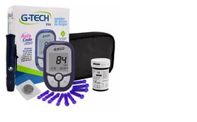 Kit Medidor De Diabetes Glicose Combo Completo G-tech Vita