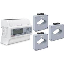 Kit Medidor de Energia M1250SA Trifásico 220/380V + 3und TC MSQ 1200/5A Kit Medidor de Energia M1250SA Trifásico 220/380V + 3und TC MSQ 1200/5A