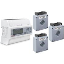 Kit Medidor de Energia M1250SA Trifásico 220/380V + 3und TC MSQ 200/5A Kit Medidor de Energia M1250SA Trifásico 220/380V + 3und TC MSQ 200/5A