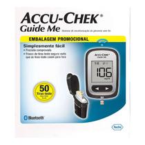 Kit Medidor de Glicemia Accu-Chek Guide Me com 50 Tiras - Roche